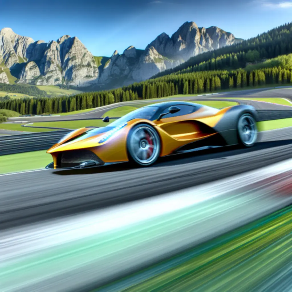 Kolaż ujęć: samochody GT na torach i w malowniczych sceneriach