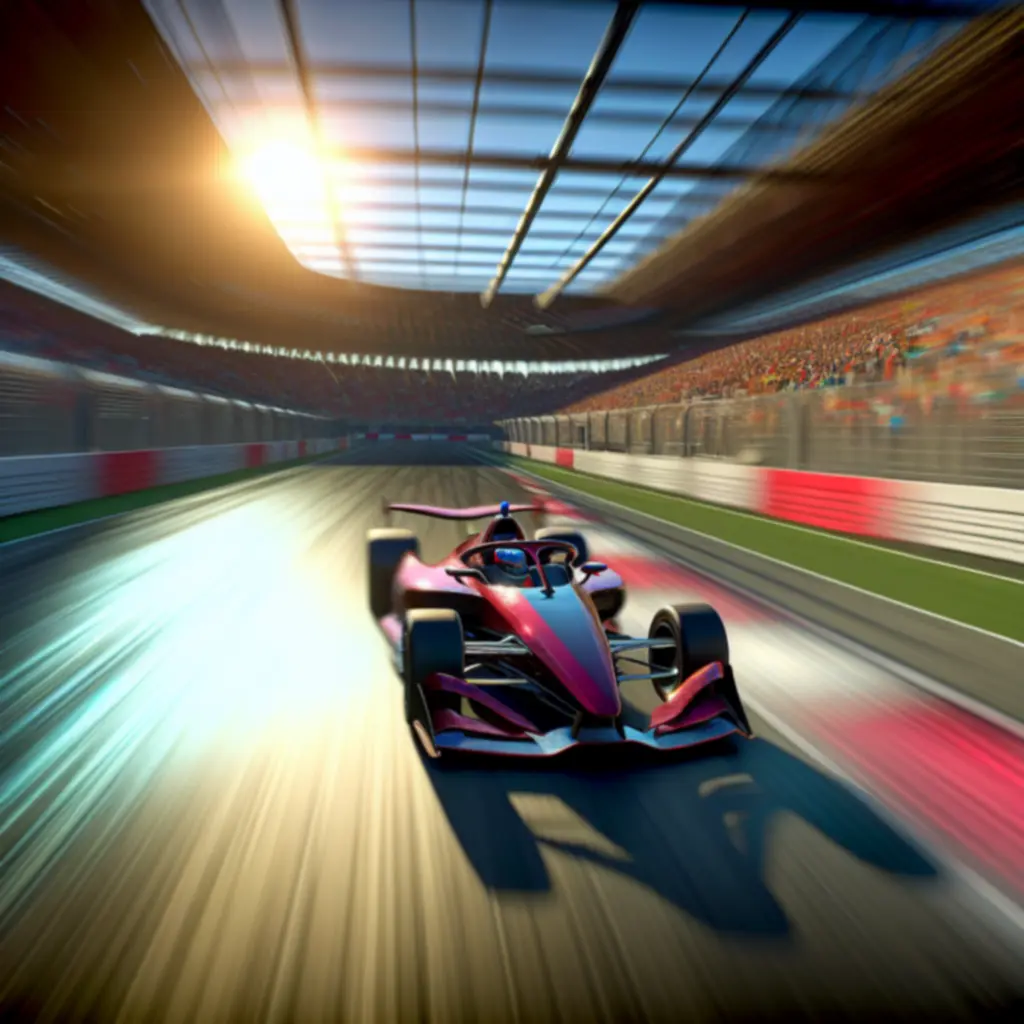 Samochód wyścigowy pędzący po torze w Gran Turismo