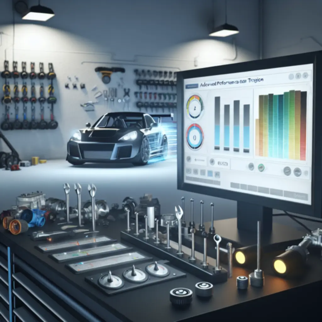 Wirtualne stanowisko strojenia samochodu – suwaki i wykresy